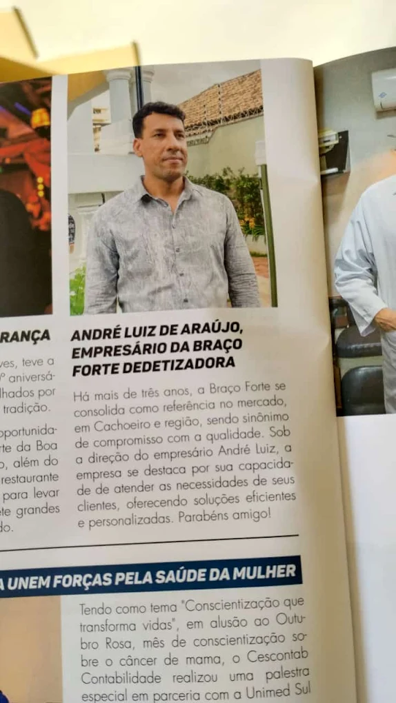André Luiz, diretor da Dedetizadora Braço Forte